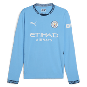 Puma 2024-25 Manchester City Men's Stadium Home Long-Sleeve Jersey