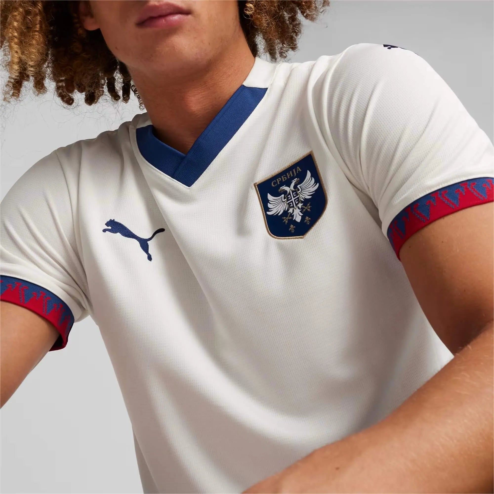 Puma 2024-25 Serbia Stadium Away Jersey (Detail 1)