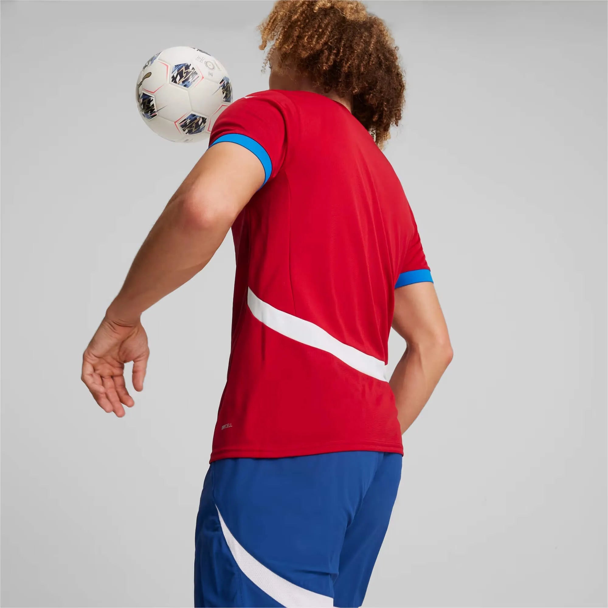 Puma 2024-25 Serbia Stadium Home Jersey (Model - Back)