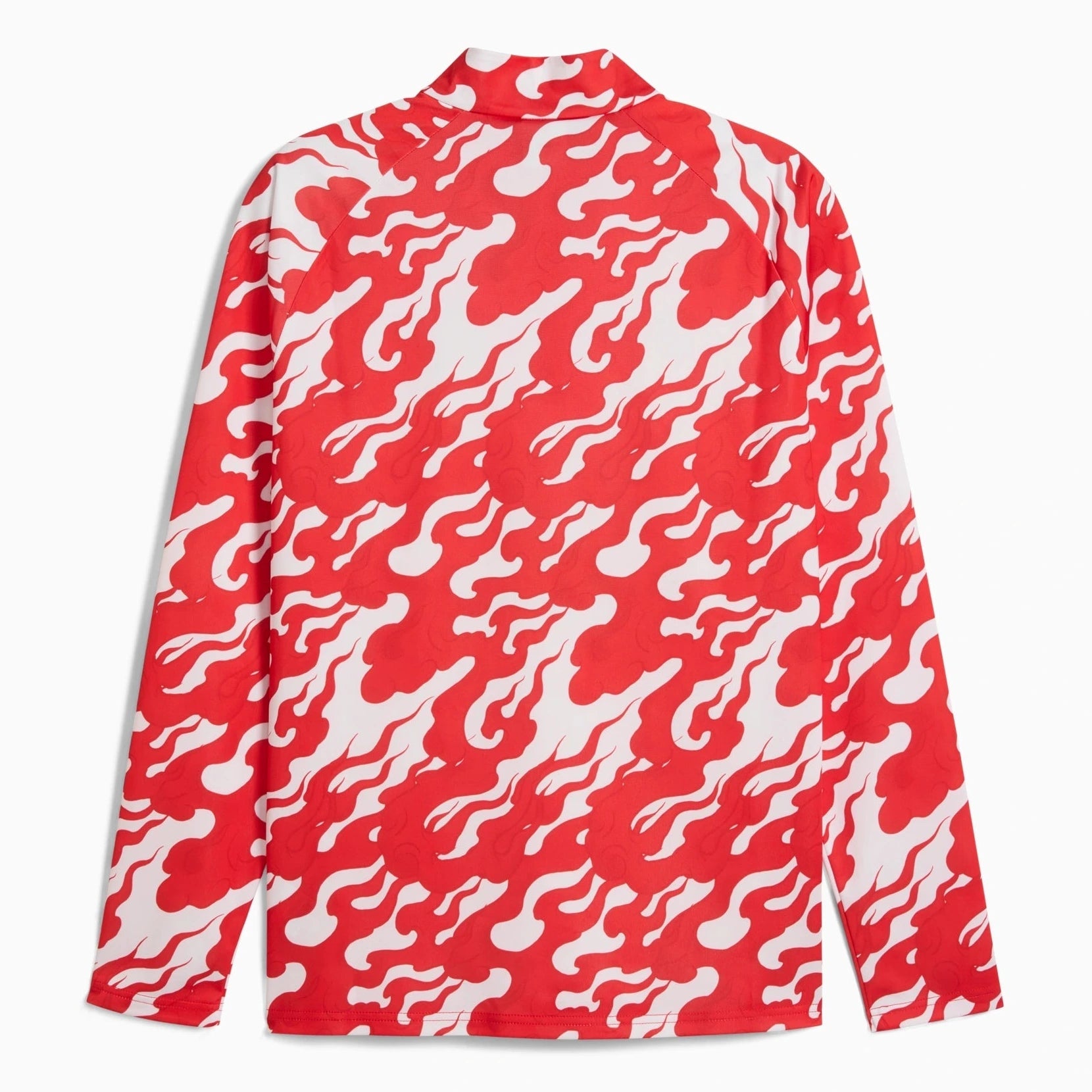 Puma 2025-26 AC Milan Men's 1/4 Zip Training Top Puma White-For All Time Red (Back)