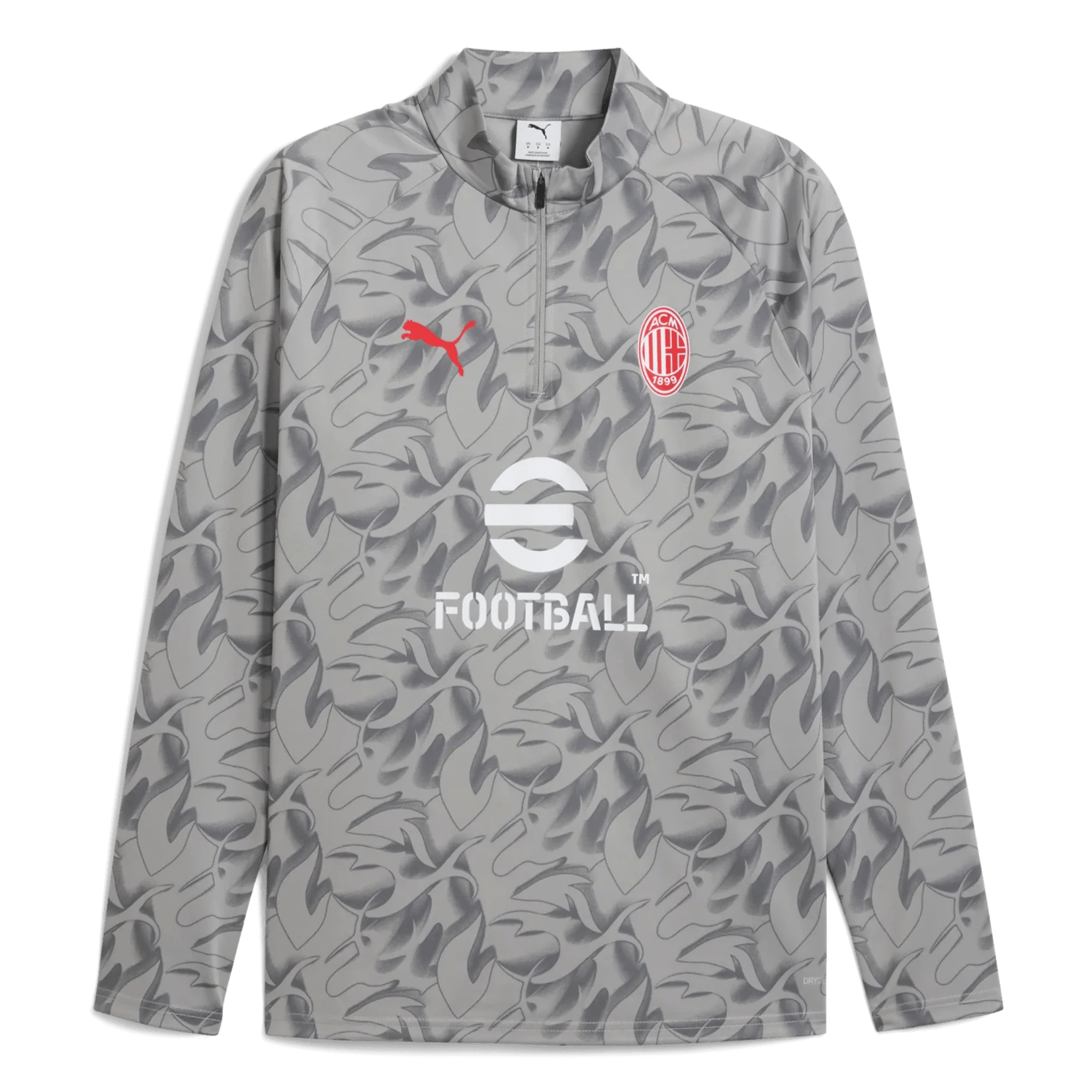 Puma 2025-26 AC Milan Men's 1/4 Zip Training Top (Front)