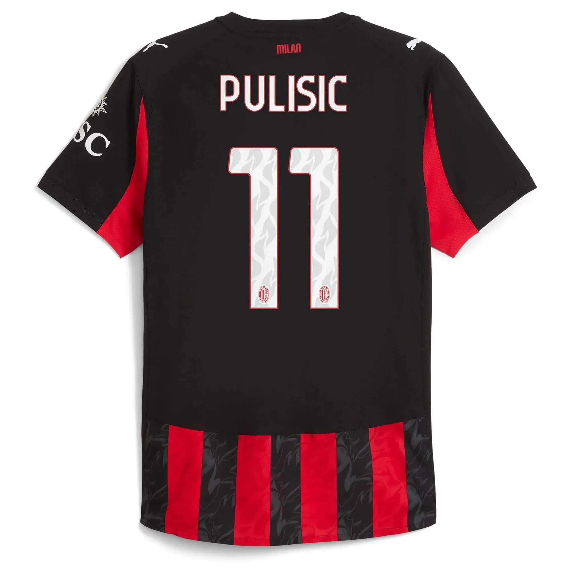 Puma 2025-26 AC Milan Men's Authentic Home Soccer Jersey (Pulisic)