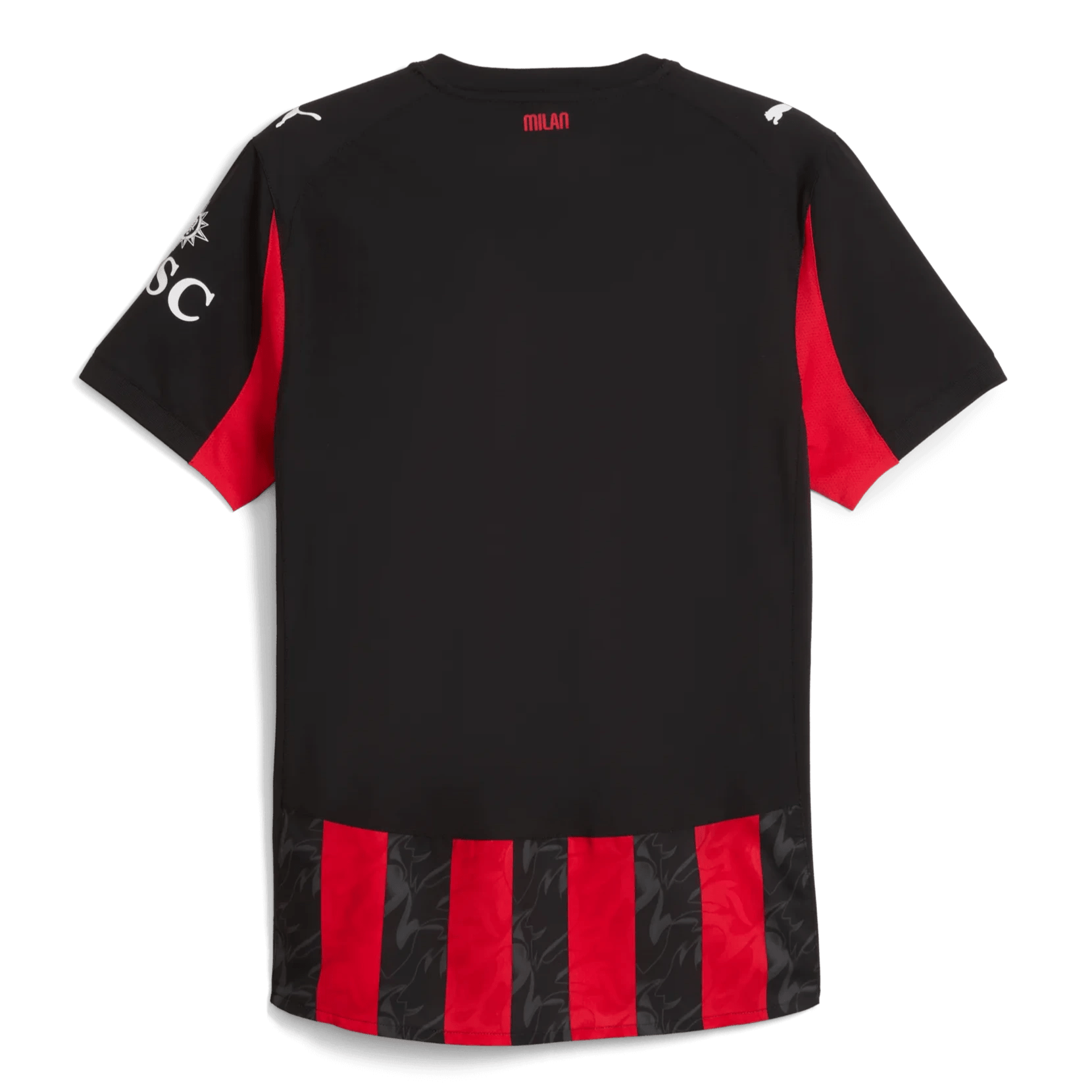 Puma 2025-26 AC Milan Men's Authentic Home Soccer Jersey (Back)
