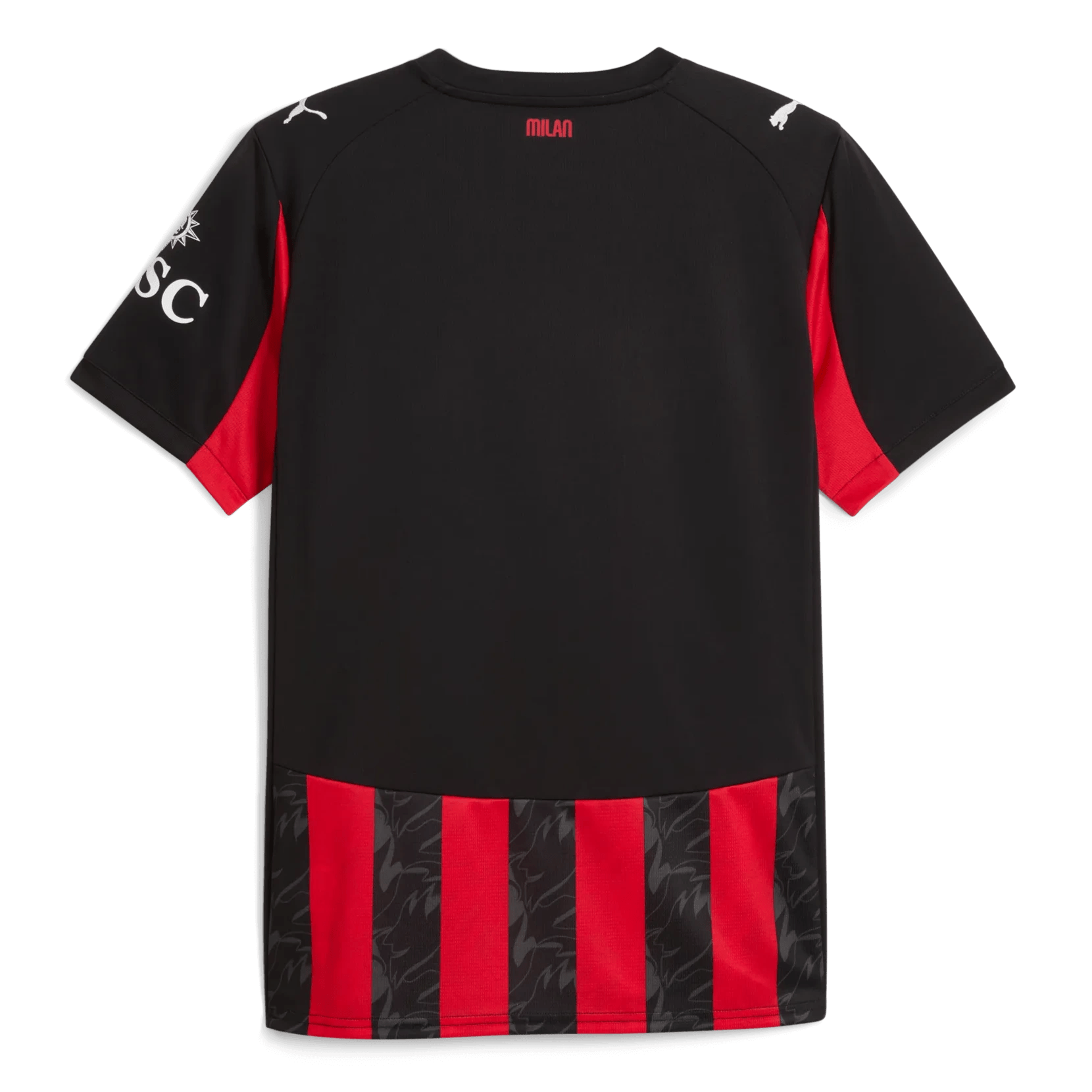 Puma 2025-26 AC Milan Men's Stadium Home Soccer Jersey (Back)