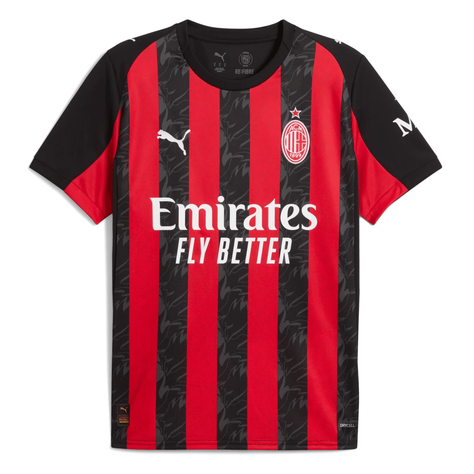 Puma 2025-26 AC Milan Men's Stadium Home Soccer Jersey