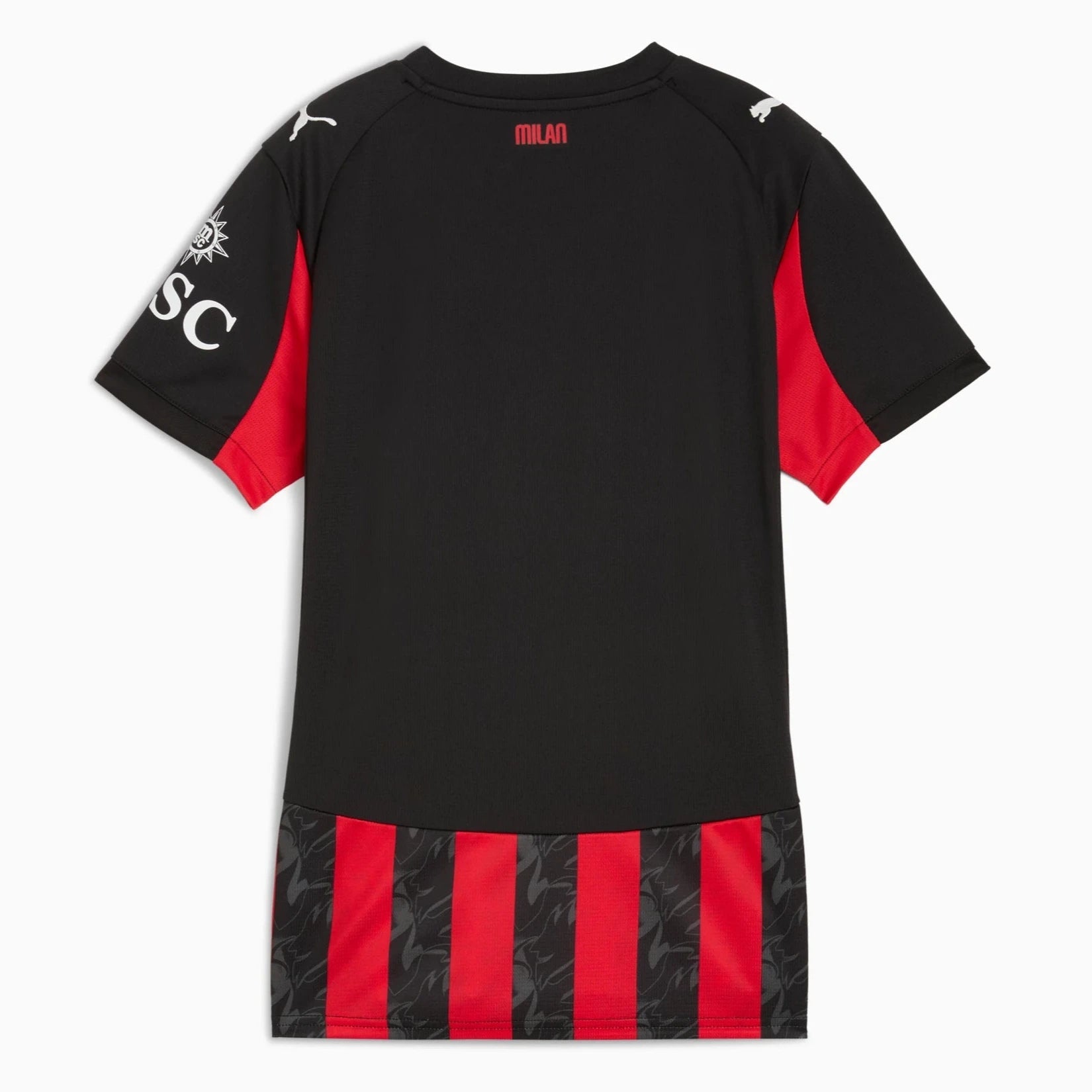Puma 2025-26 AC Milan Women's Stadium Home Soccer Jersey (Back)