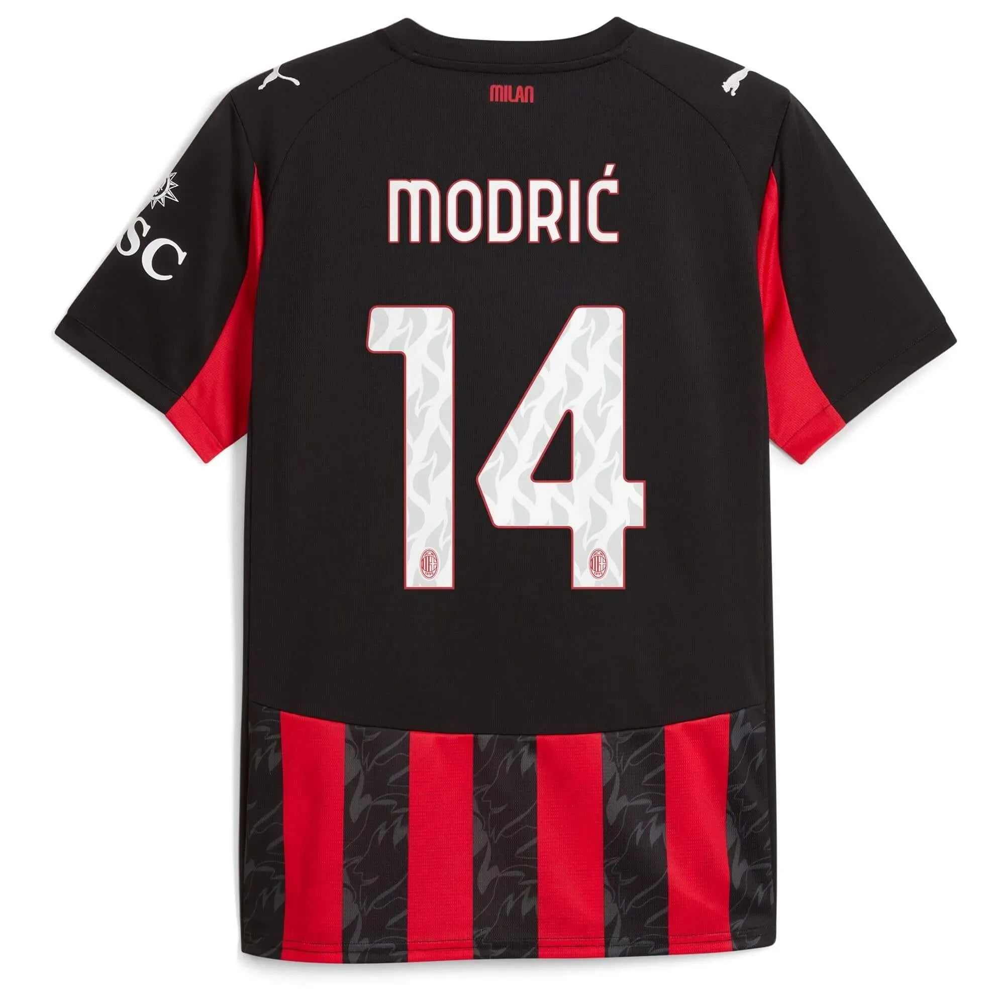 Puma 2025-26 AC Milan Men's Stadium Home Soccer Jersey (Modric)