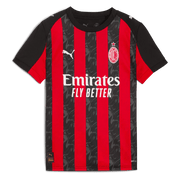 Puma 2025-26 AC Milan Youth Stadium Home Soccer Jersey (Front)