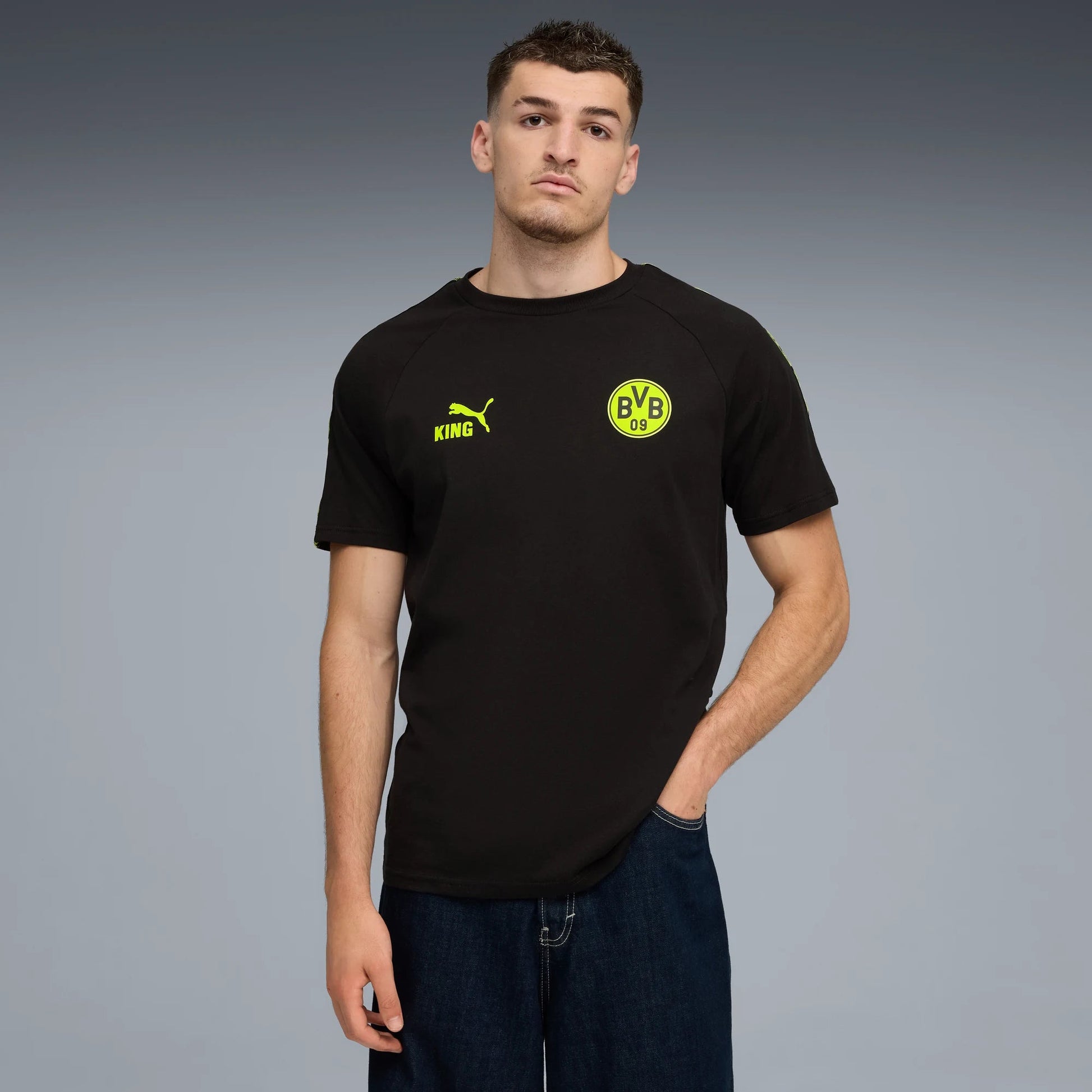Puma 2025-26 Borussia Dortmund Men's King Tee (Model - Front)