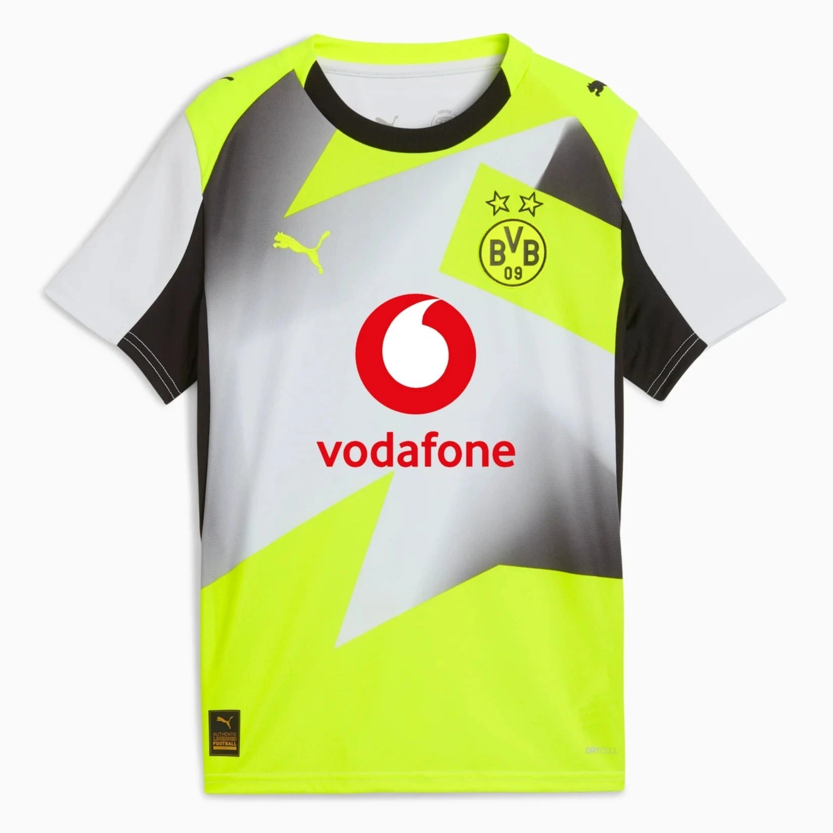 Puma 2025-26 Borussia Dortmund Youth Stadium Away Soccer Jersey (Front)
