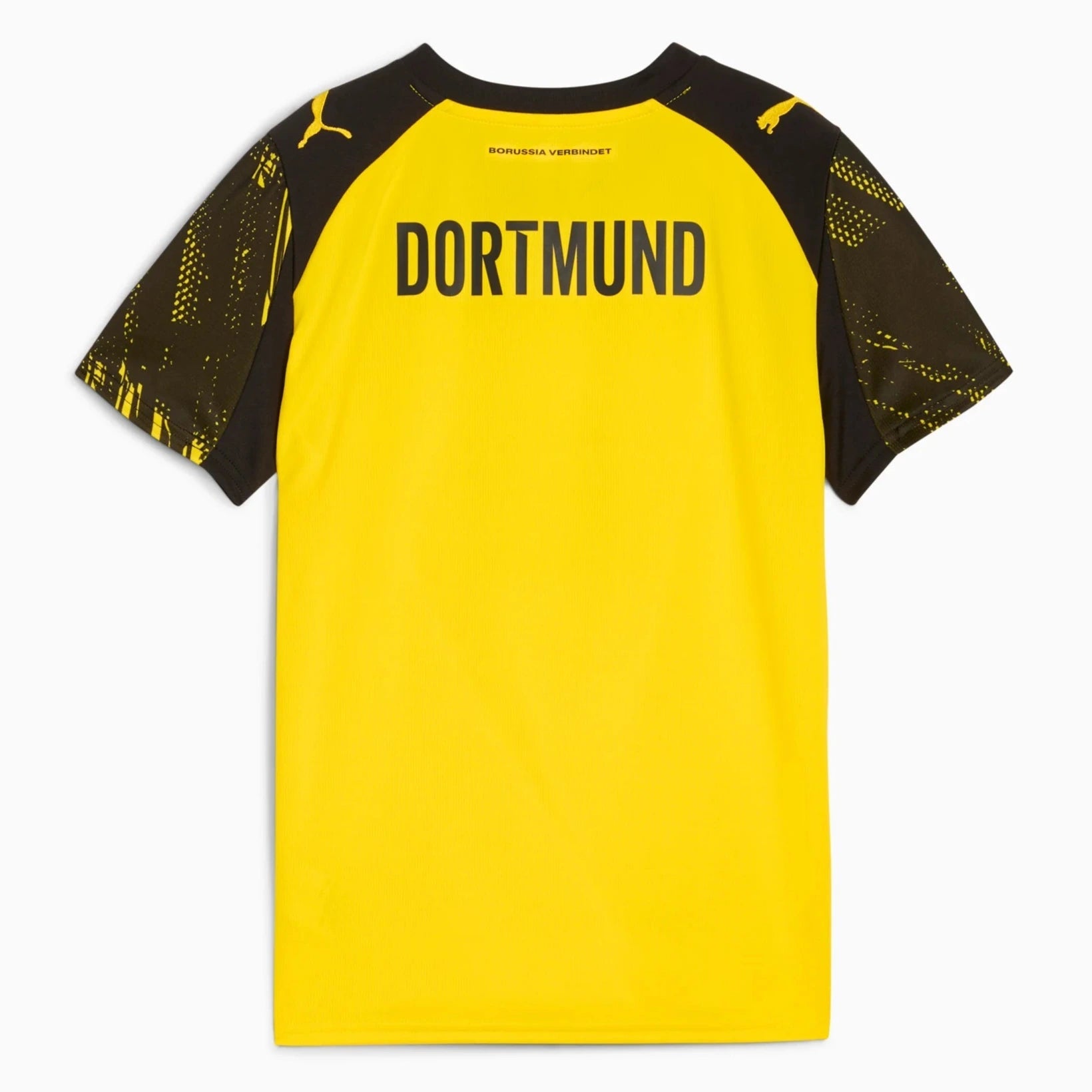 Puma 2025-26 Borussia Dortmund Youth Stadium Home Soccer Jersey (Back)