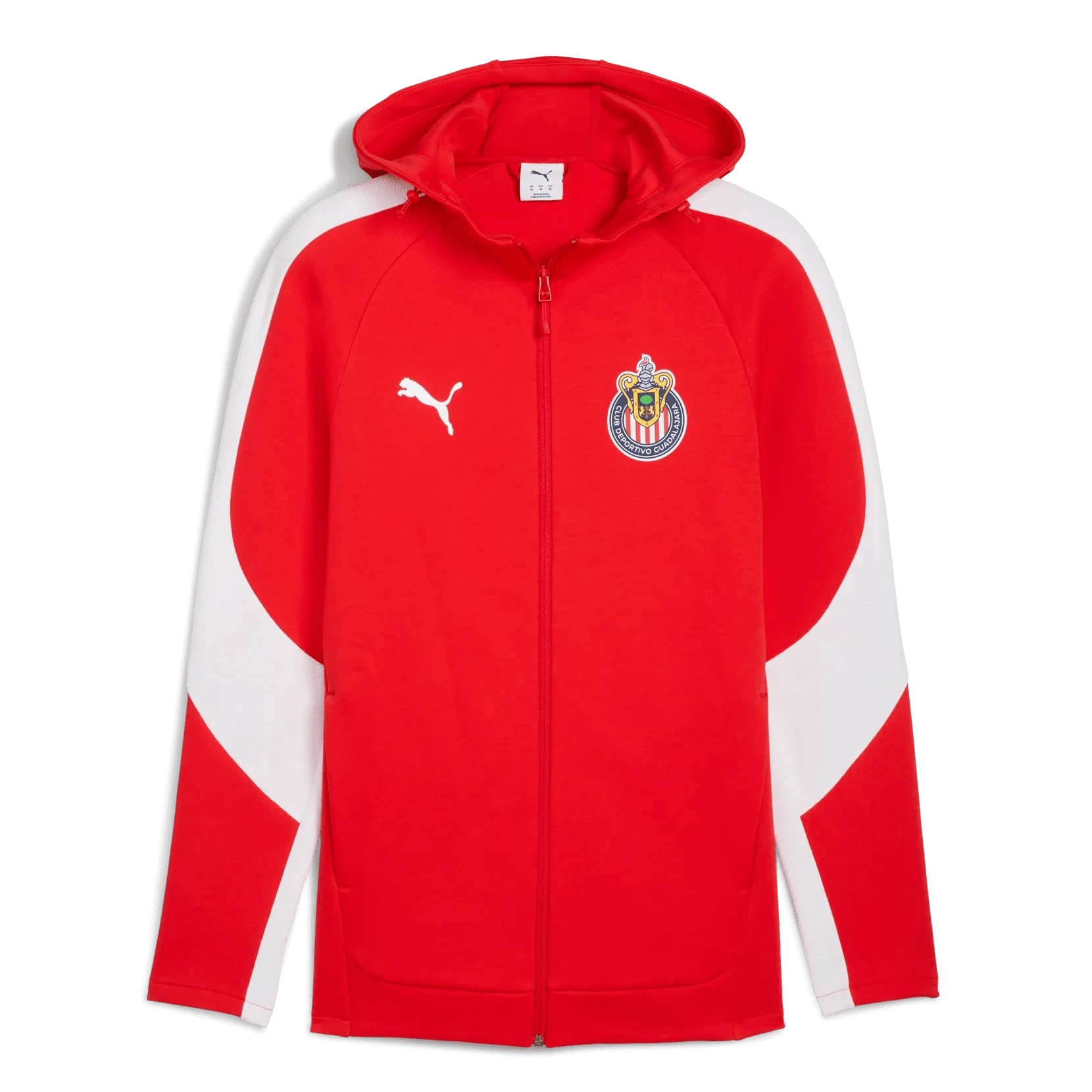 Puma 2025-26 Chivas Men's Evostripe Hooded Jacket (Front)