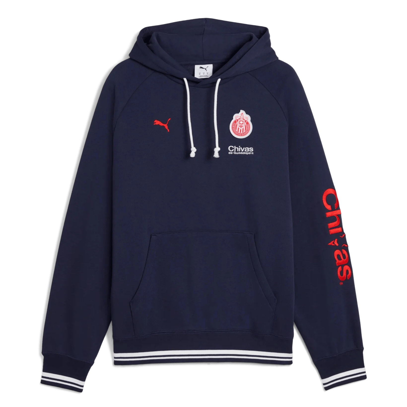 Puma 2025-26 Chivas Men's Relaxed Hoodie (Front)