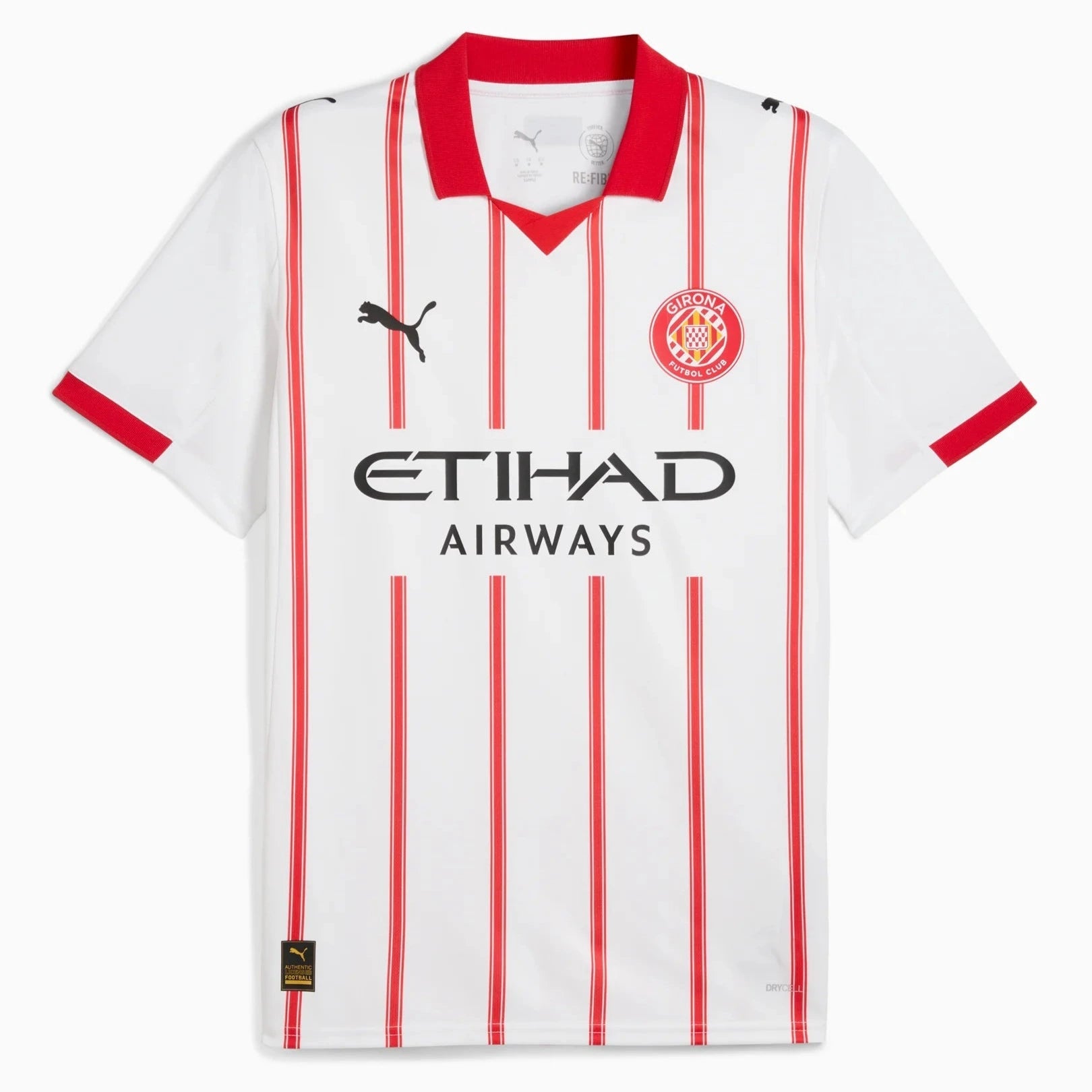 Puma 2025-26 Girona Men's Stadium Home Soccer Jersey (Front)