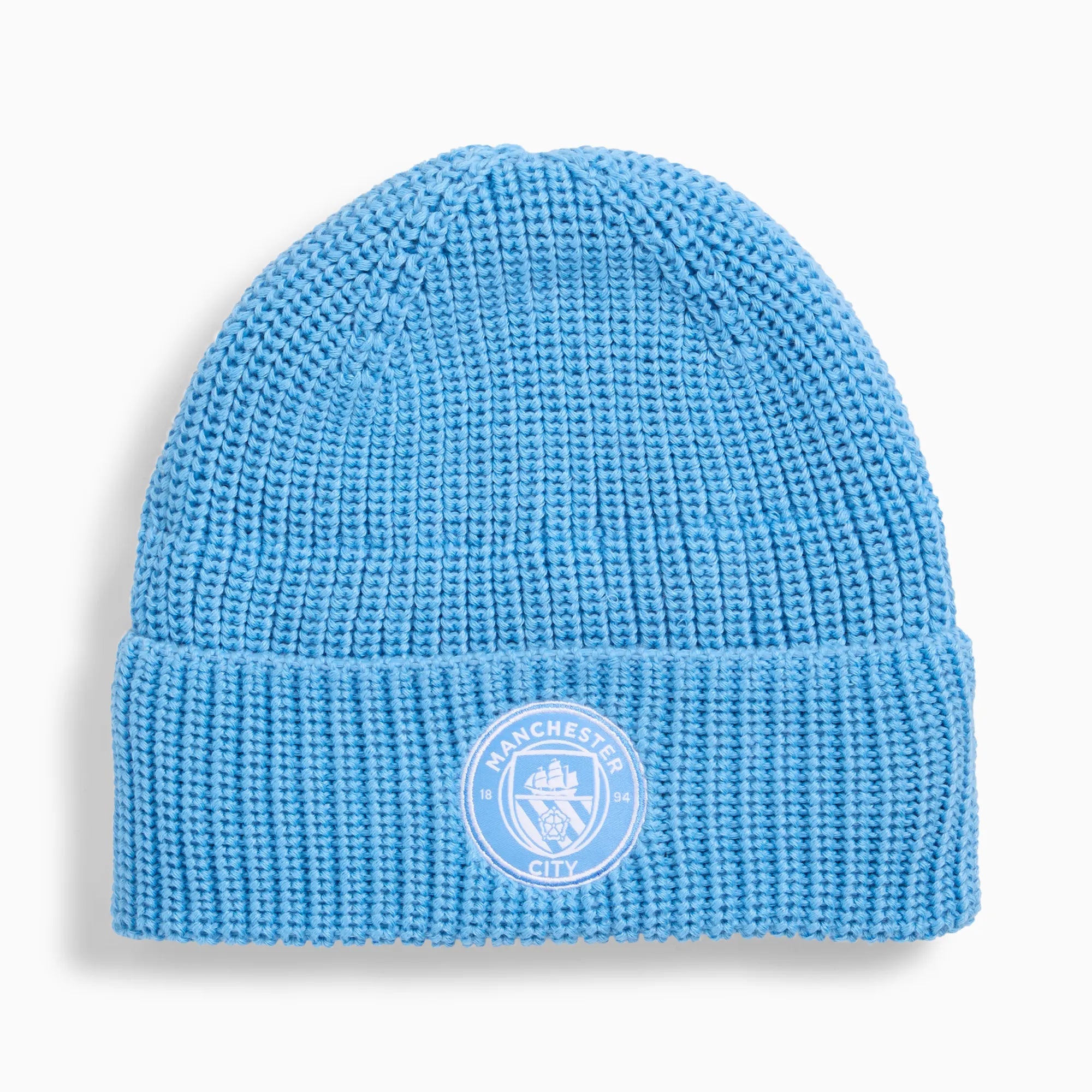 Puma 2025-26 Manchester City Essentials Beanie (Front)