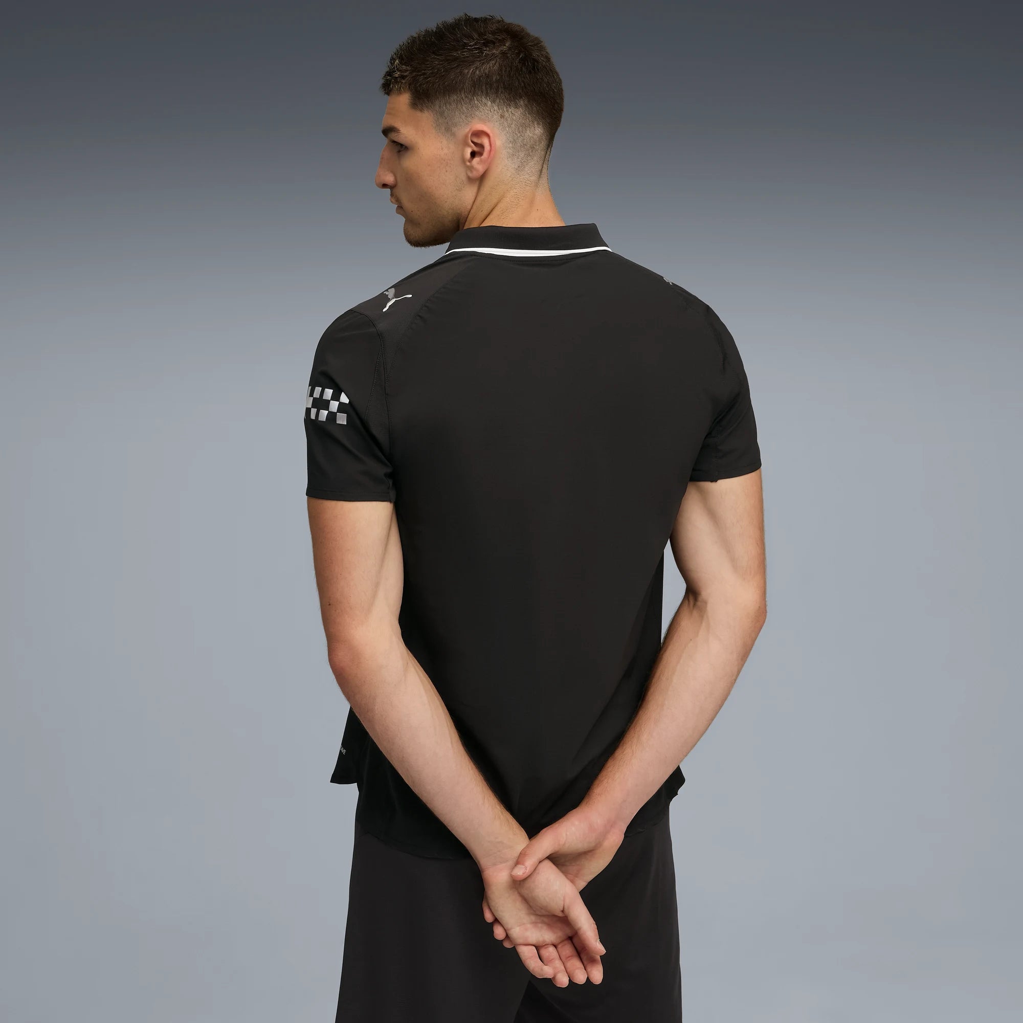 Puma 2025-26 Manchester City Men's Authentic Away Soccer Jersey (Model - Back)