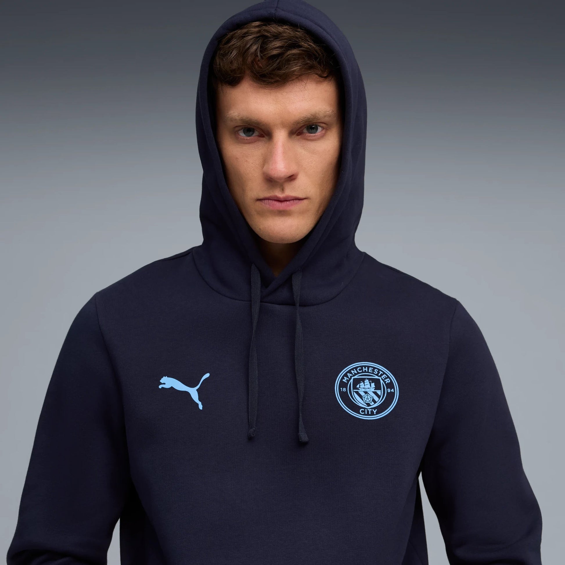 Puma 2025-26 Manchester City Men's FTBLESS Hoodie (Detail 1)
