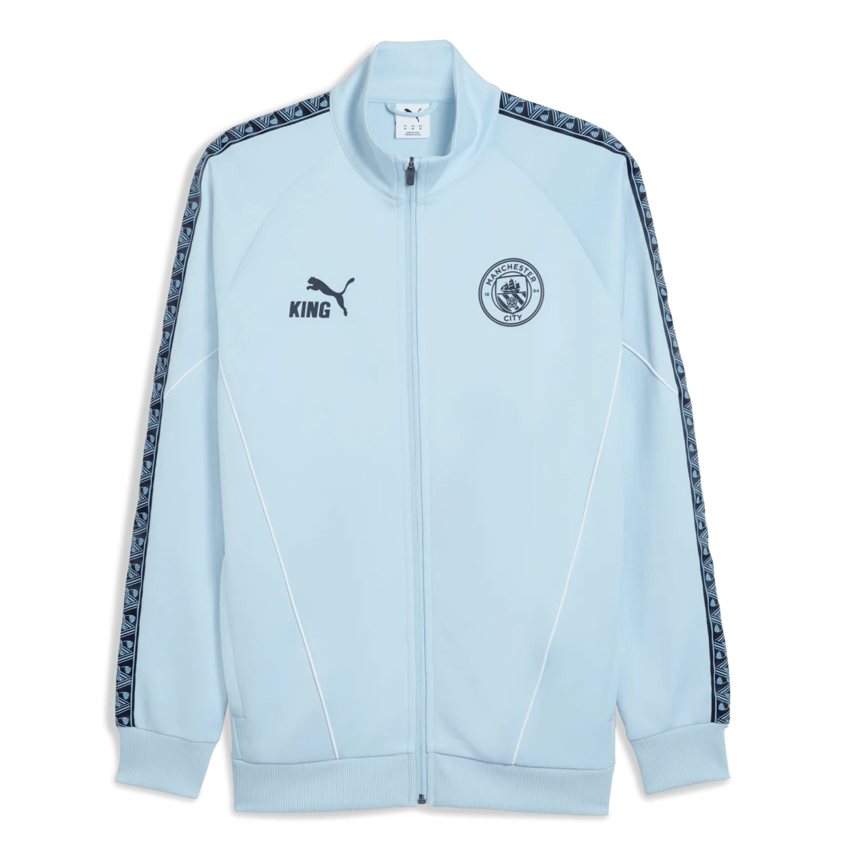 Puma 2025-26 Manchester City Men's KING Anthem Jacket Silver Sky (Front)