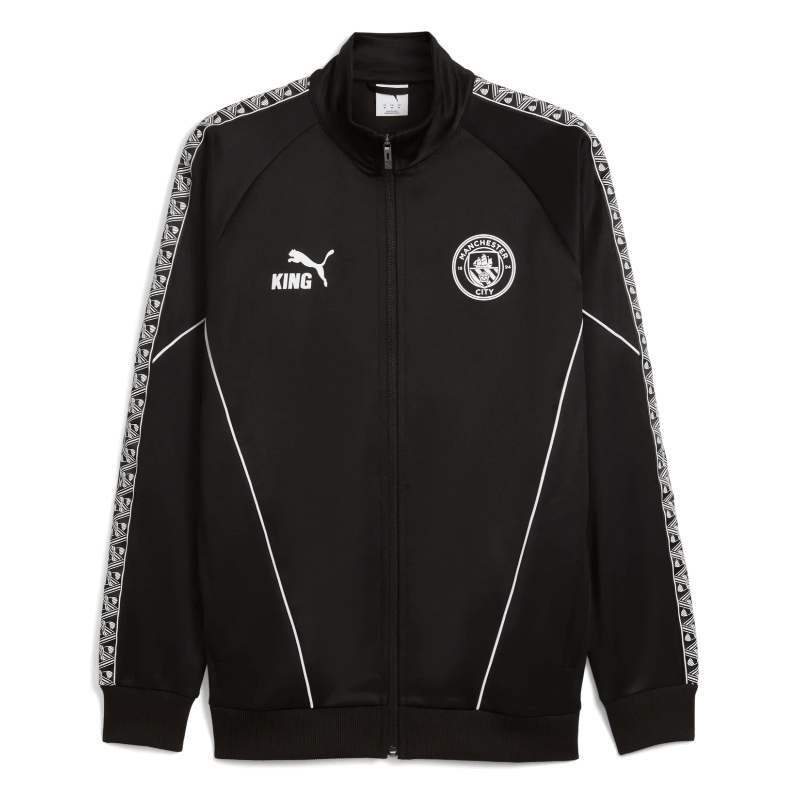 Puma 2025-26 Manchester City Men's KING Anthem Jacket Puma Black (Front)