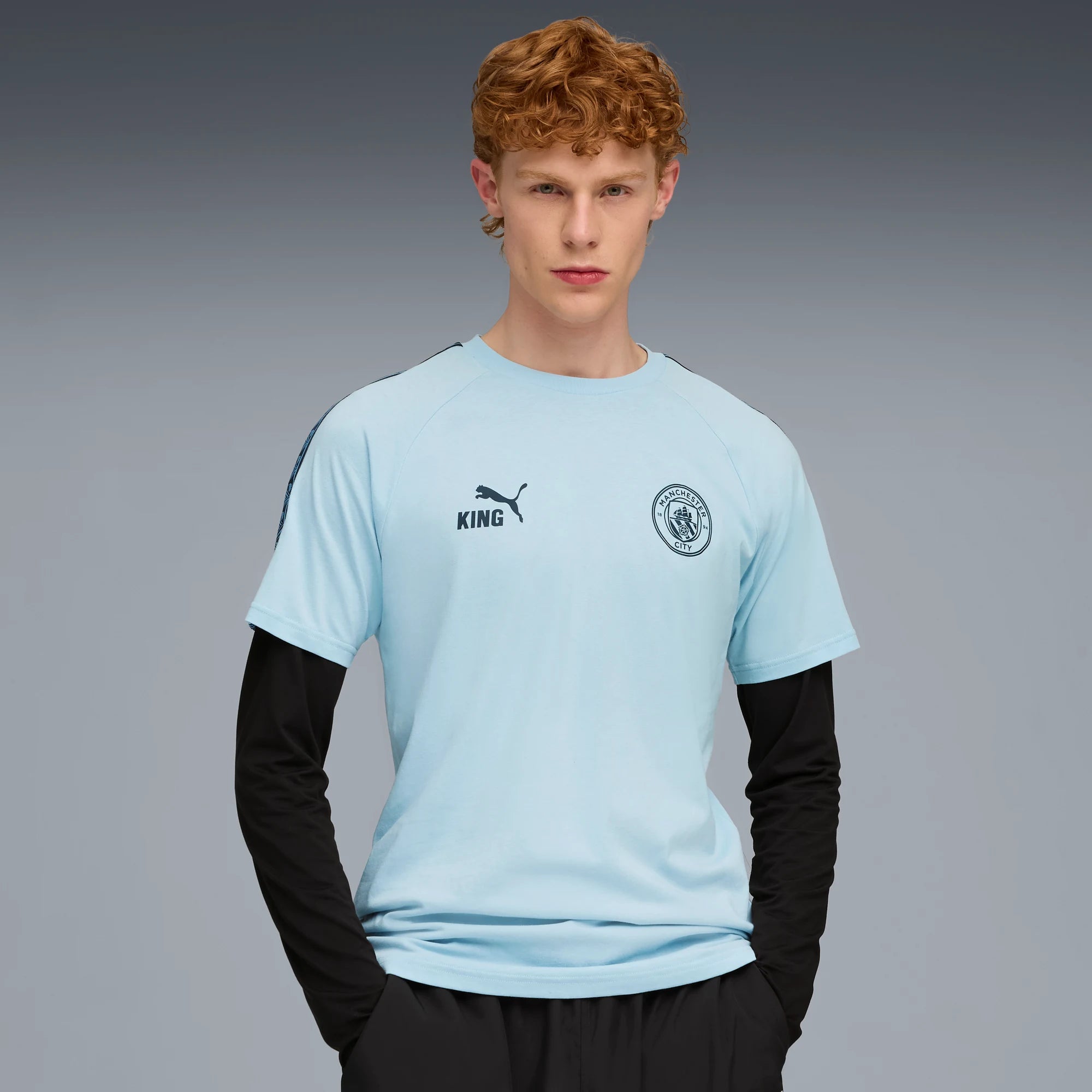 Puma 2025-26 Manchester City Men's KING Tee (Model - Front)