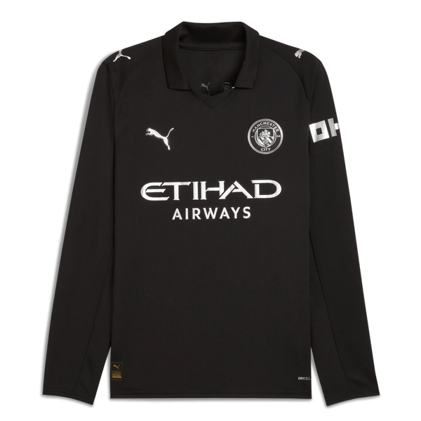 Puma 2025-26 Manchester City Men's Stadium Away Long-Sleeve Soccer