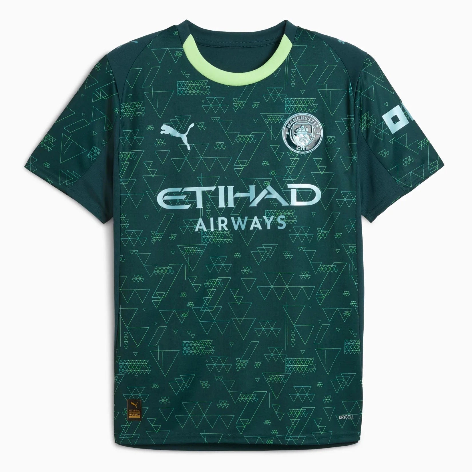 Puma 2025-26 Manchester City Men's Stadium Fourth Soccer Jersey (Front)
