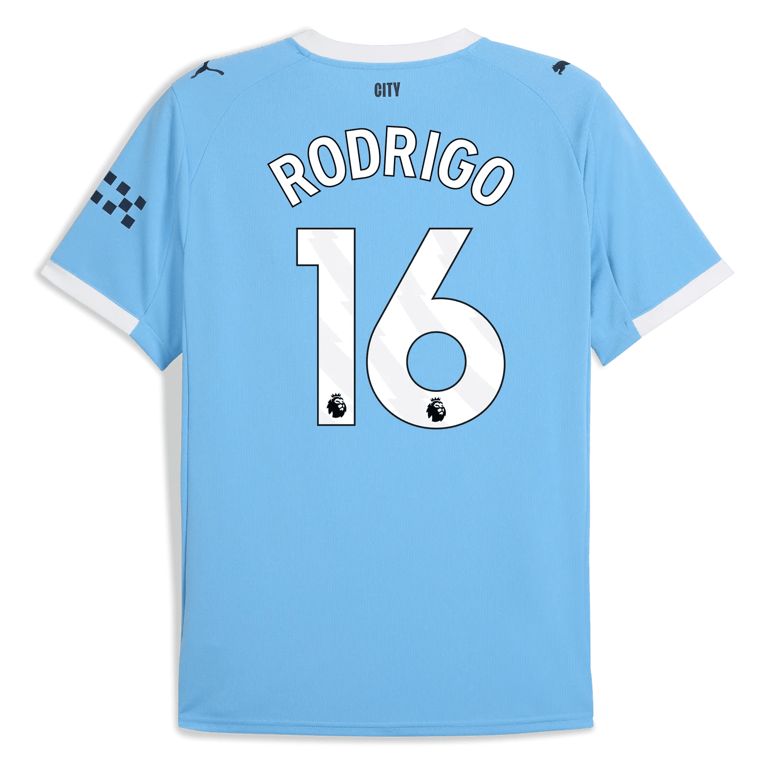 Puma 2025-26 Manchester City Men's Stadium Home Soccer Jersey (Rodrigo)