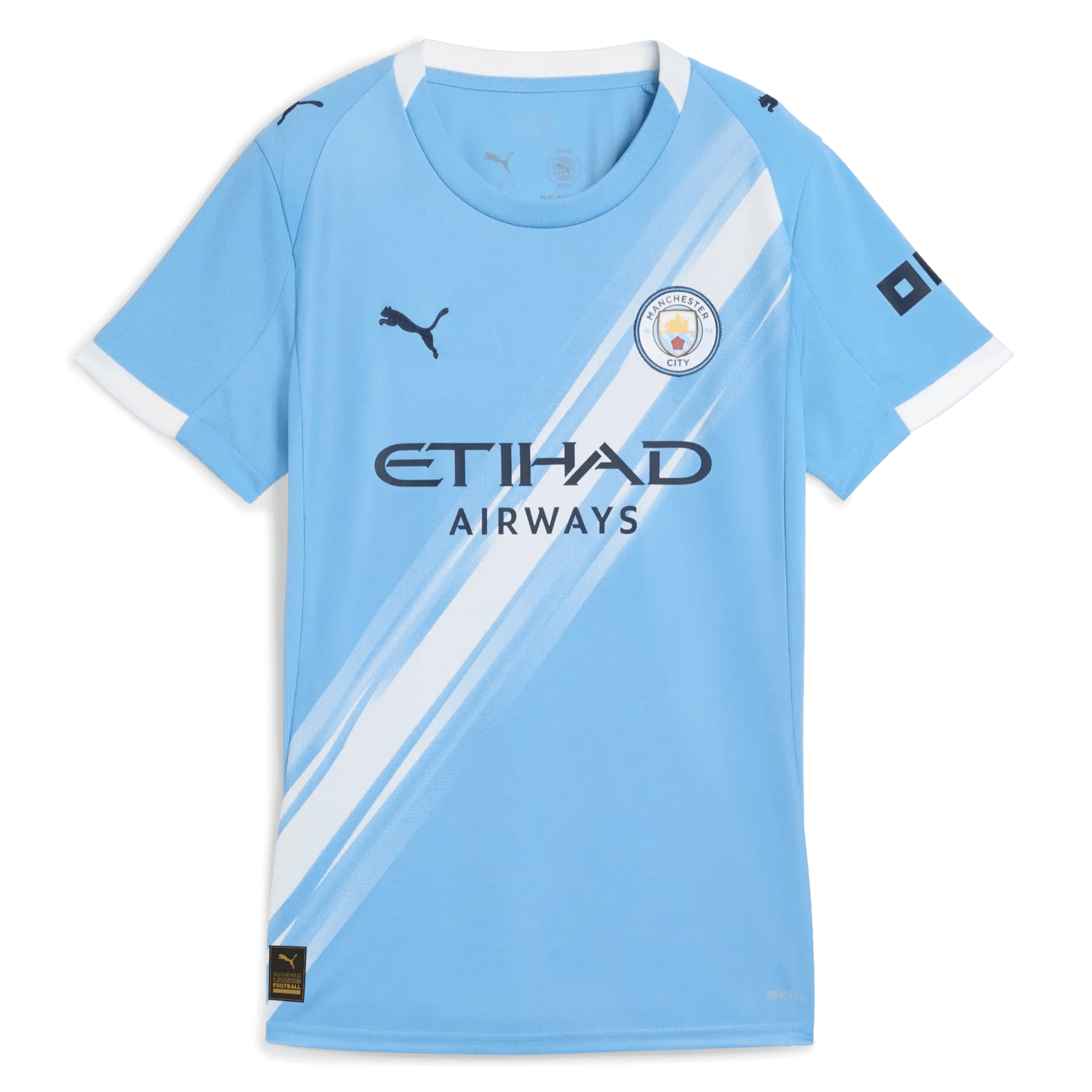 Puma 2025-26 Manchester City Women's Stadium Home Soccer Jersey (Front)