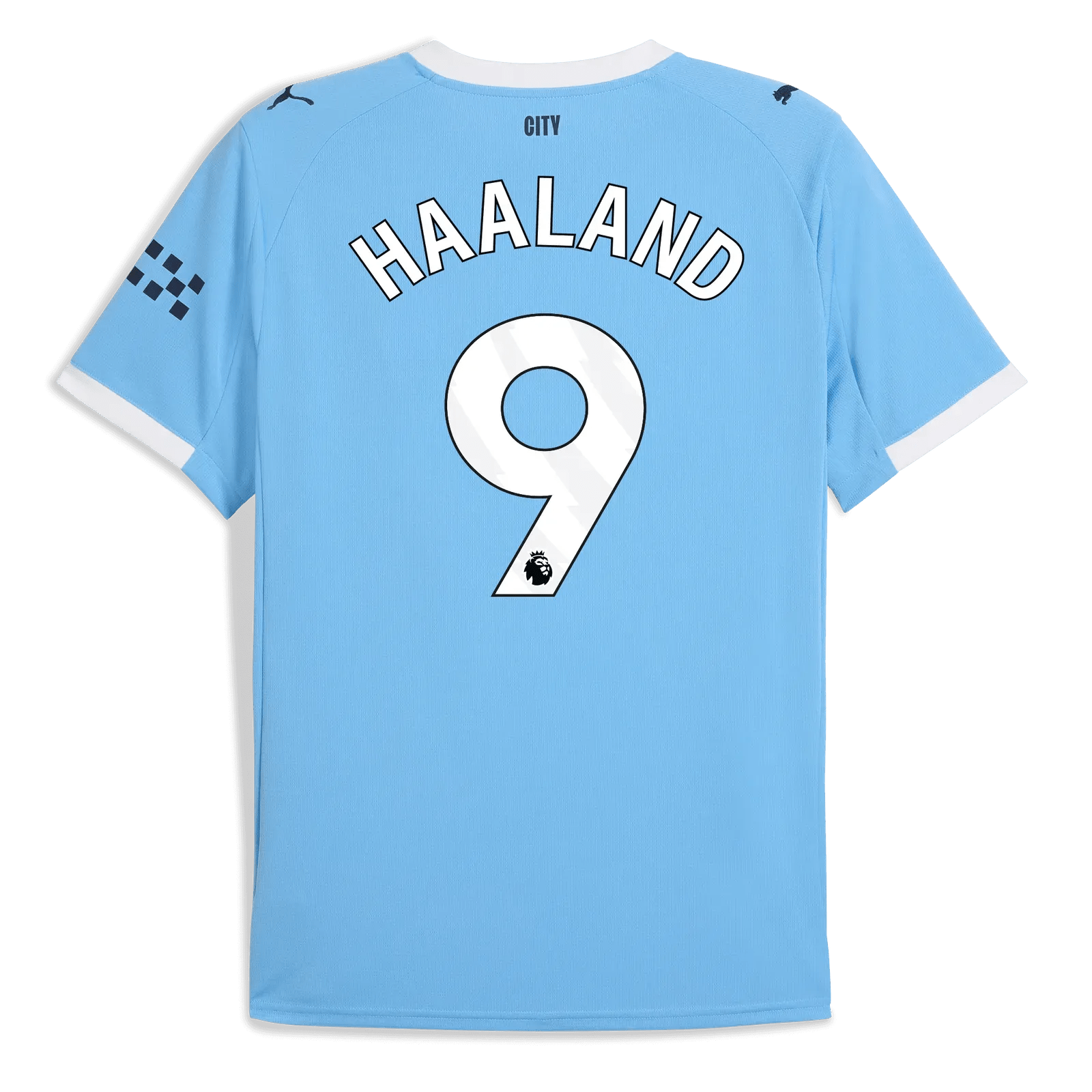 Puma 2025-26 Manchester City Men's Stadium Home Soccer Jersey (Haaland)