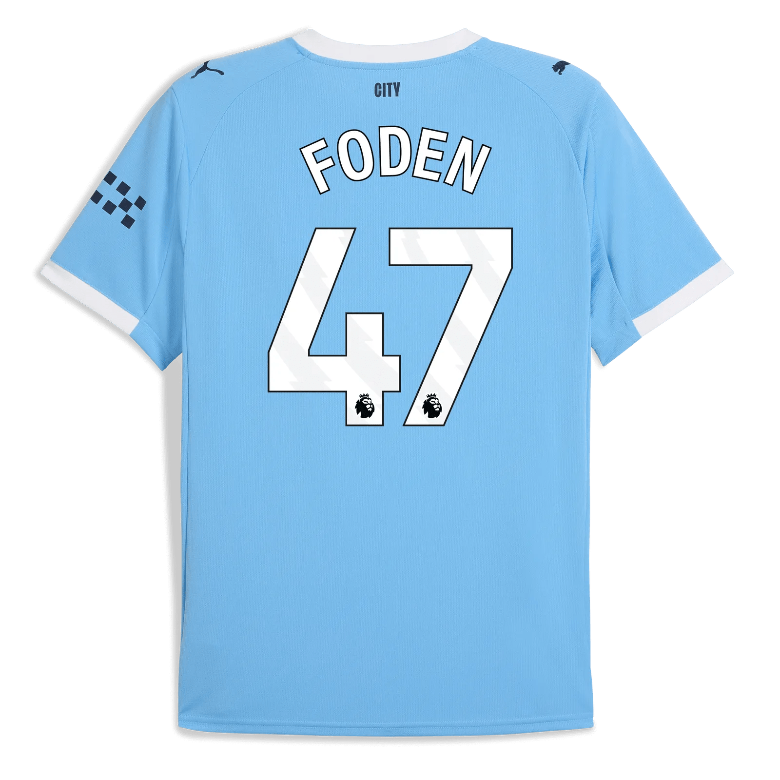 Puma 2025-26 Manchester City Men's Stadium Home Soccer Jersey (Foden)
