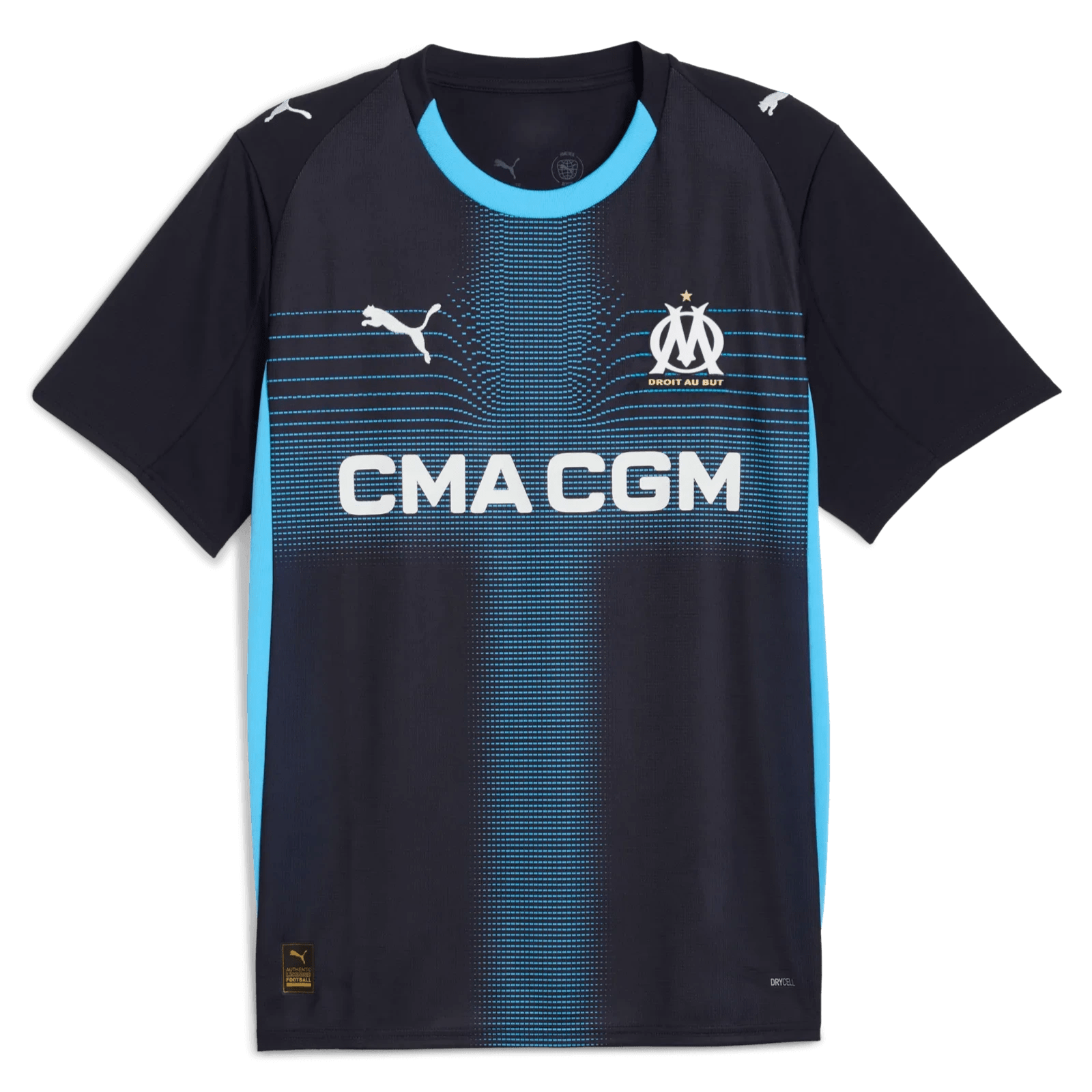 Puma 2025-26 Olympique de Marseille Men's Stadium Away Soccer Jersey (Front)