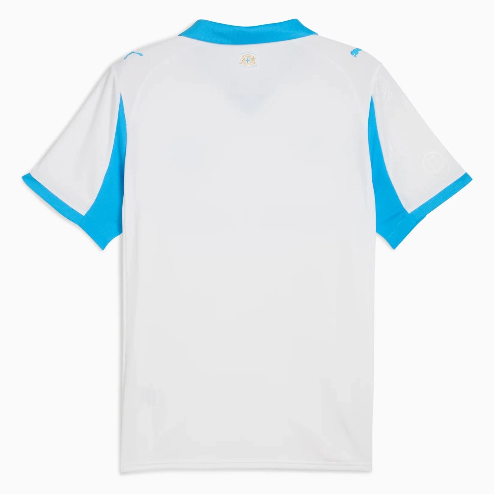 Puma 2025-26 Olympique de Marseille Men's Stadium Home Soccer Jersey (Back)