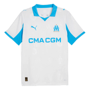Puma 2025-26 Olympique de Marseille Men's Stadium Home Soccer Jersey (Front)