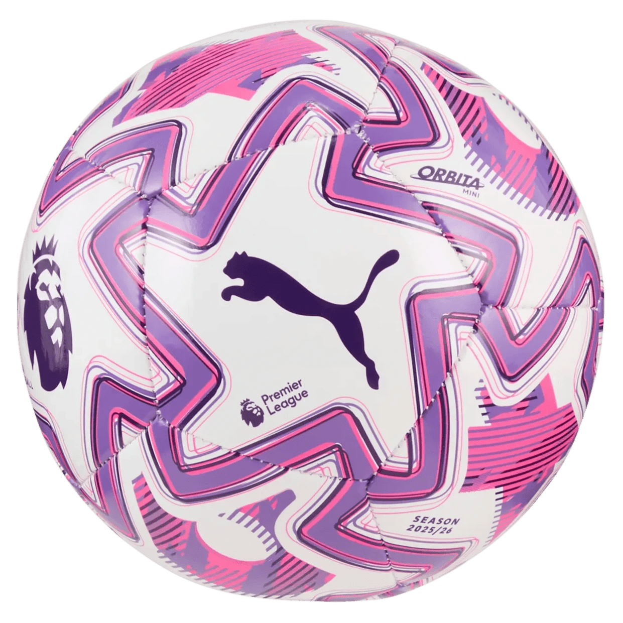 Puma 2025-26 Orbita Premier League Brilliance Mini Ball (Front)