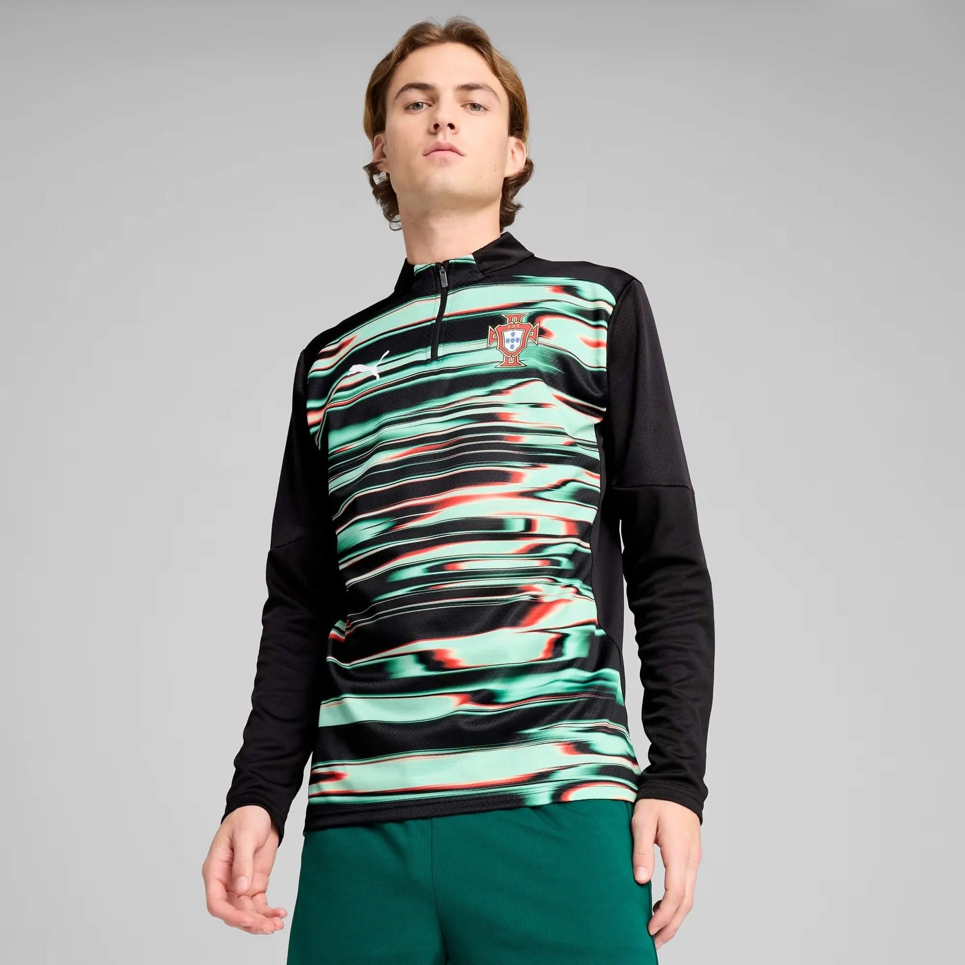 Puma 2025-26 Portugal Men's Pre-Match 1/4 Zip Top