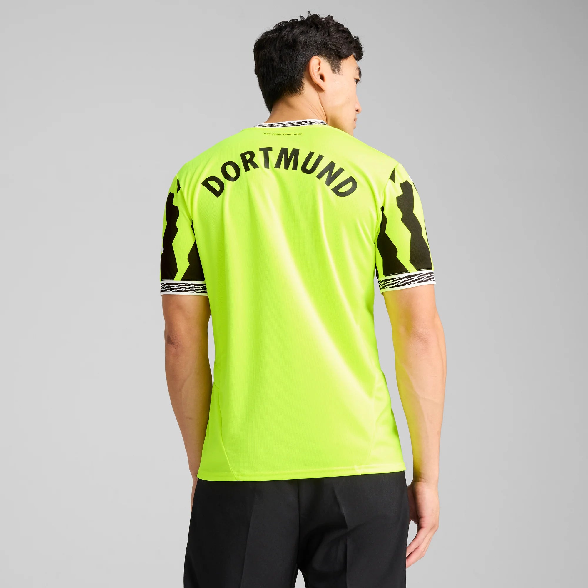 Puma 2025 Borussia Dortmund Men's Stadium Anniversary Soccer Jersey (Model - Back)