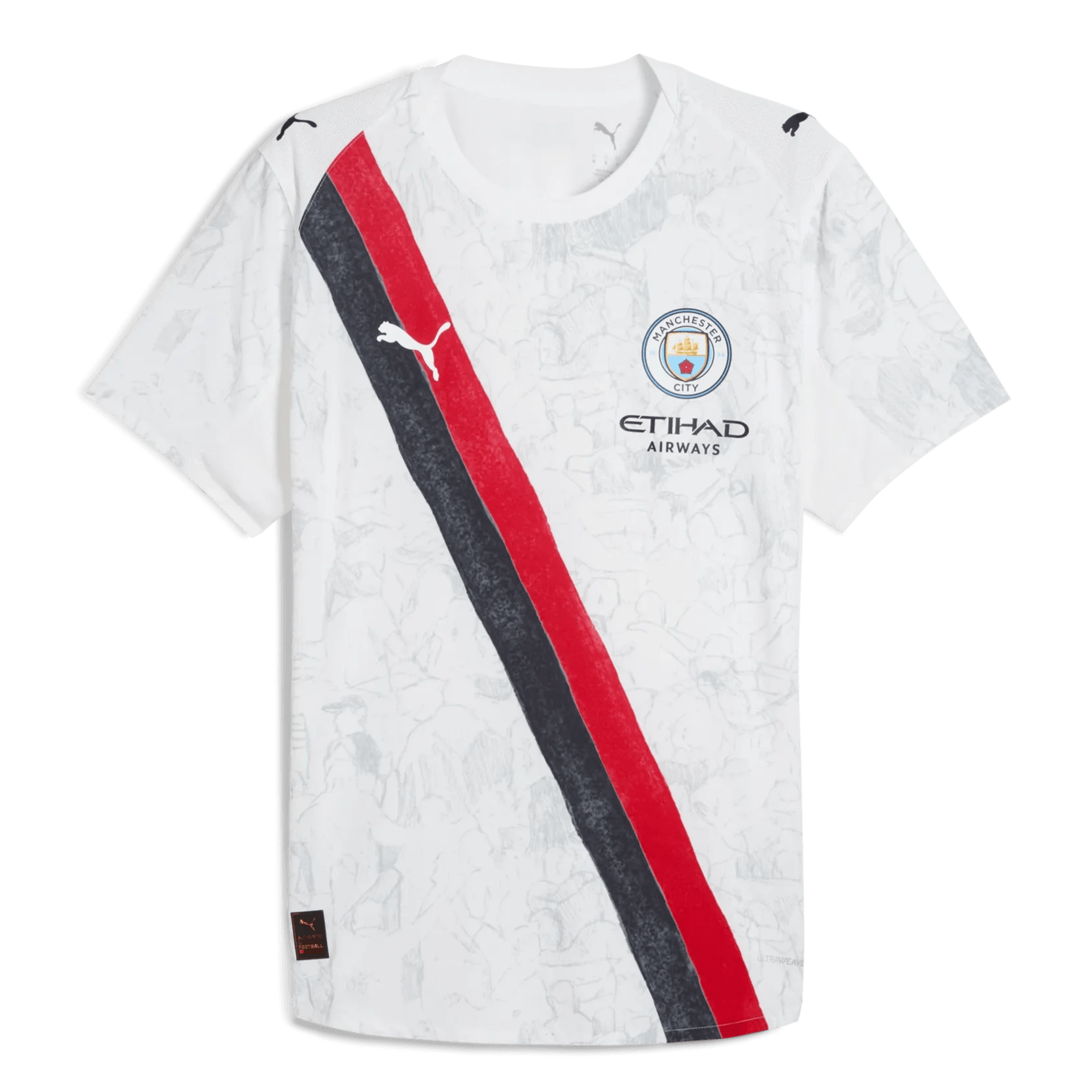 Puma 2025 Manchester City Men's Club World Cup KidSuper Authentic Home Soccer Jersey (Front)