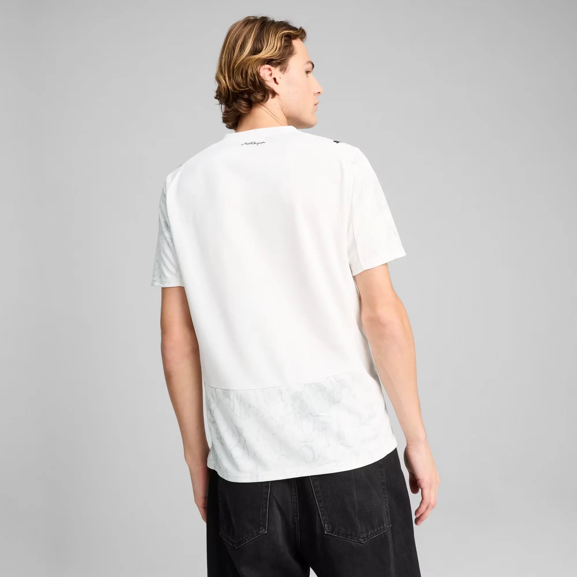 Puma 2025 Manchester City Men's Club World Cup KidSuper Stadium Home Soccer Jersey (Model - Back)