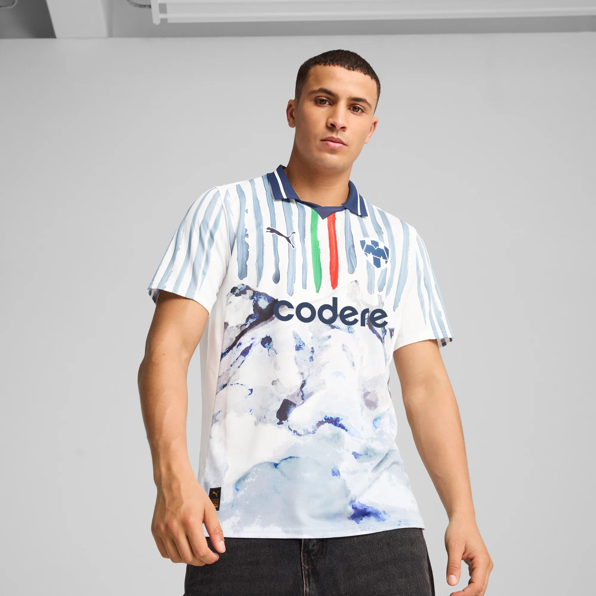 Puma 2025 Monterrey Men's Club World Cup KidSuper Stadium Home Soccer Jersey (Model - Front)