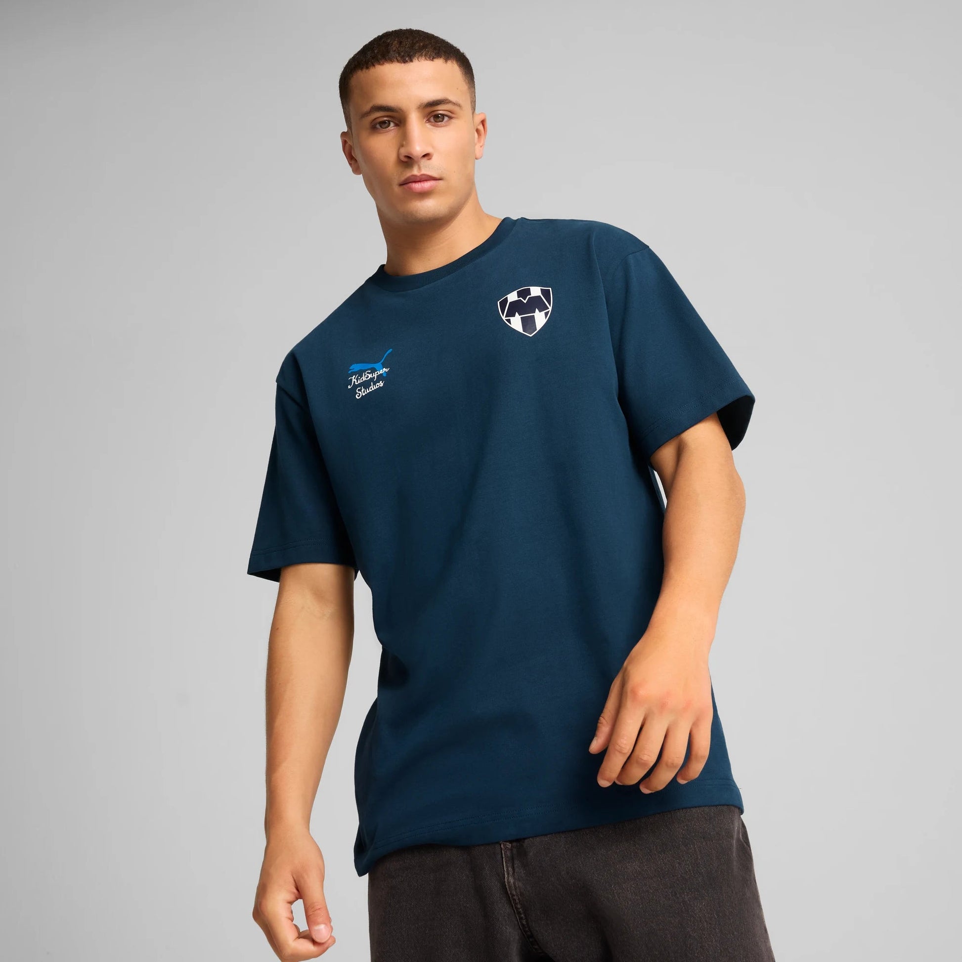 Puma 2025 Monterrey Men's KidSuper Graphic Tee (Model - Front)