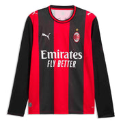 Puma 2026-27 AC Milan Men's Stadium Home Long-Sleeve Soccer Jersey (Front)