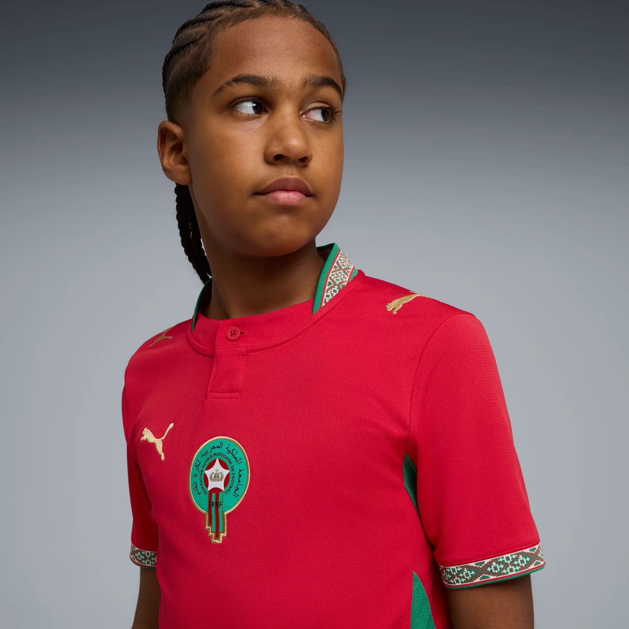 Puma 2026-27 Morocco Youth Stadium Home Soccer Jersey
