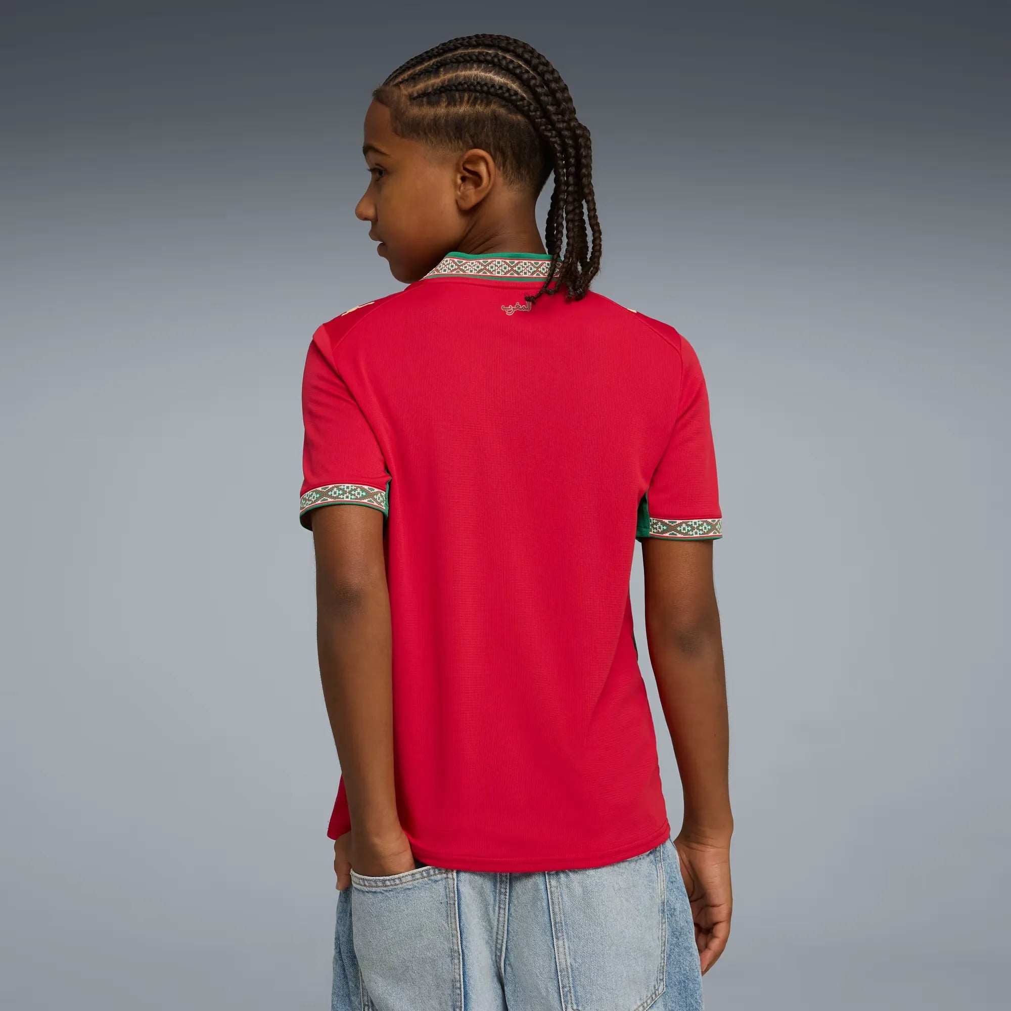 Puma 2026-27 Morocco Youth Stadium Home Soccer Jersey