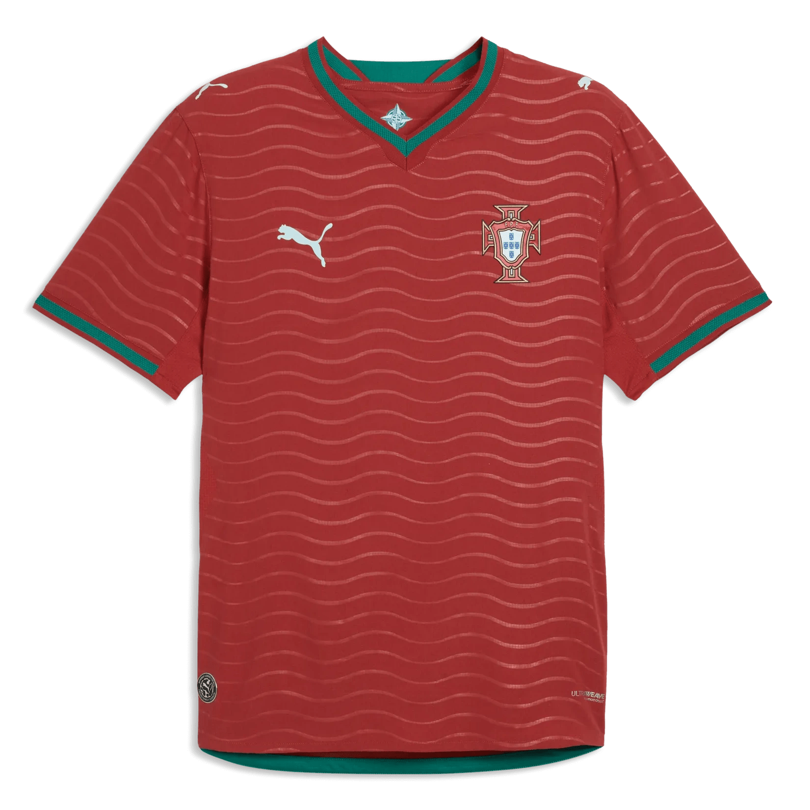 Puma 2026 Portugal Men's Authentic Home Soccer Jersey (Front)