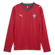 Puma 2026 Portugal Men's Stadium Home Long-Sleeve Soccer Jersey (Front)