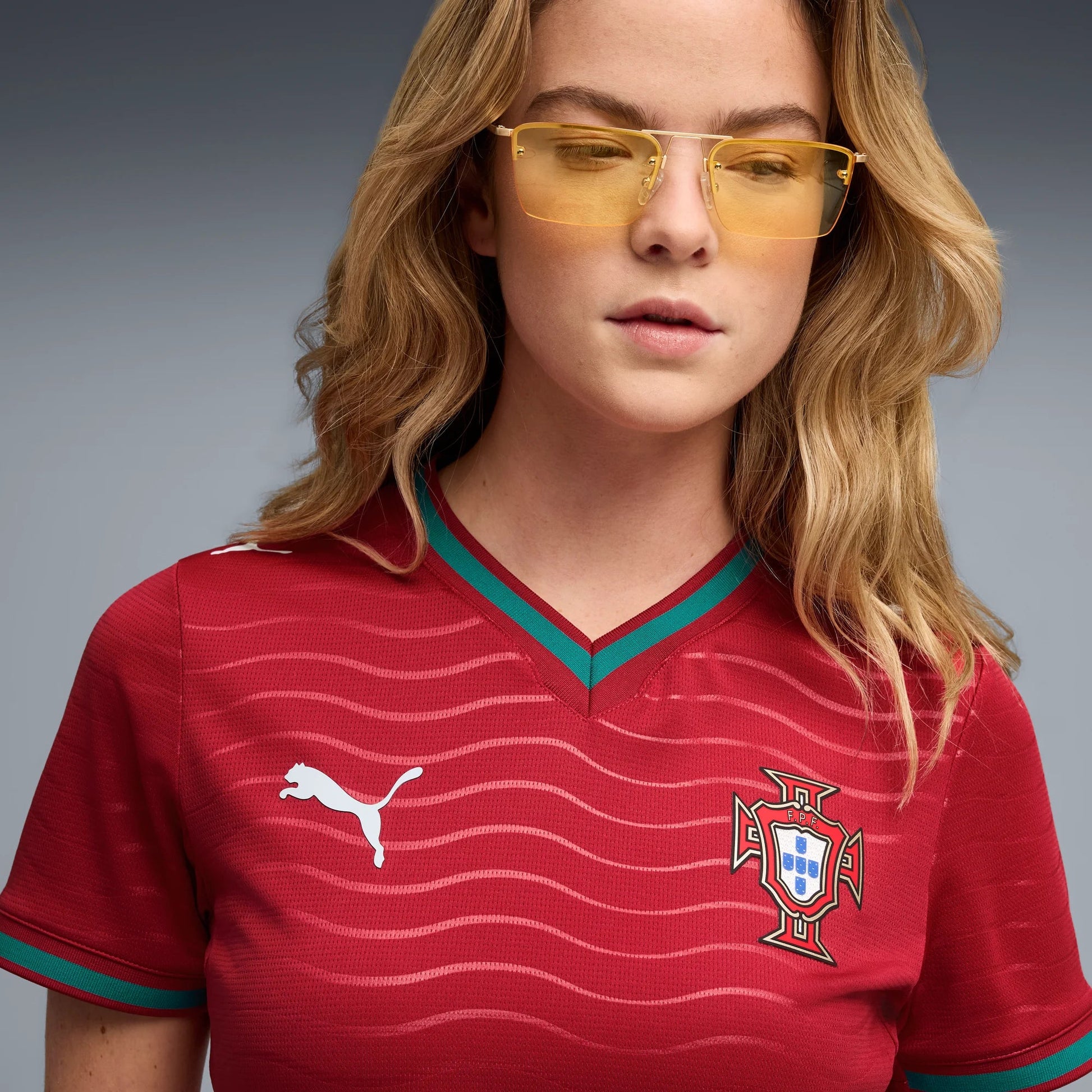 Puma 2026 Portugal Women's Stadium Home Soccer Jersey (Detail 1)