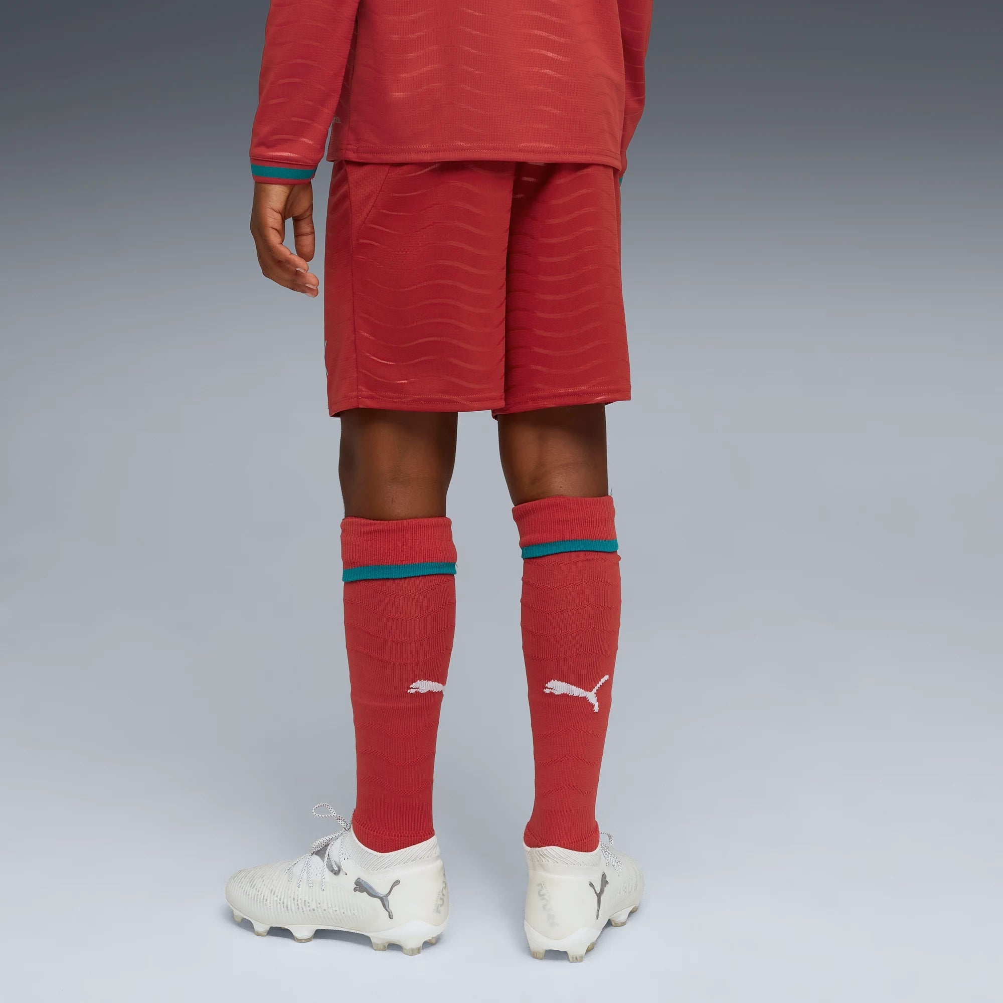 Puma 2026 Portugal Youth Stadium Home Shorts (Model - Back)