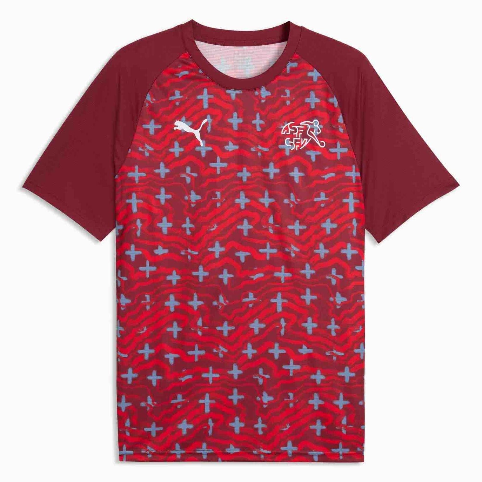 Puma 2026-27 Switzerland Men's Pre-Match Soccer Jersey (Front)