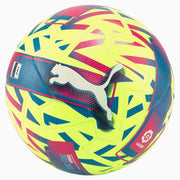 Puma Orbita La Liga 1 (FIFA  Pro) Match Ball - Lemon Tonic-Beetroot Purple (Front)