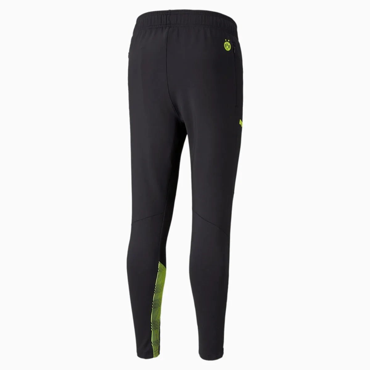 Puma Borussia Dortmund 2021-22 Pants - Black-Neon Yellow